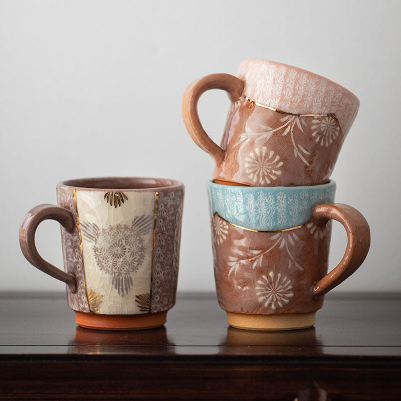 【清水燒 KIYOMIZU WARE】西川貞三郎 復古馬克杯