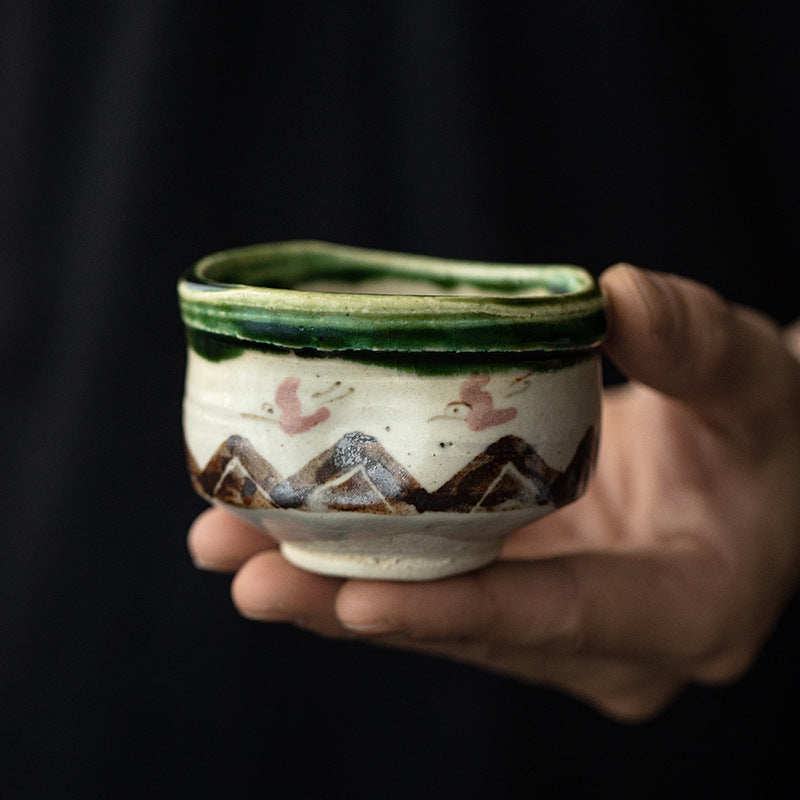 【美濃燒 MINO WARE】秋時歸鳥 品茗杯
