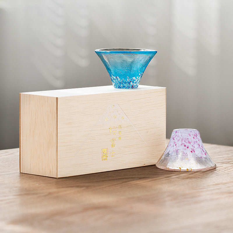 【玻璃製品 GLASS】富士山 樱花 清酒器礼盒