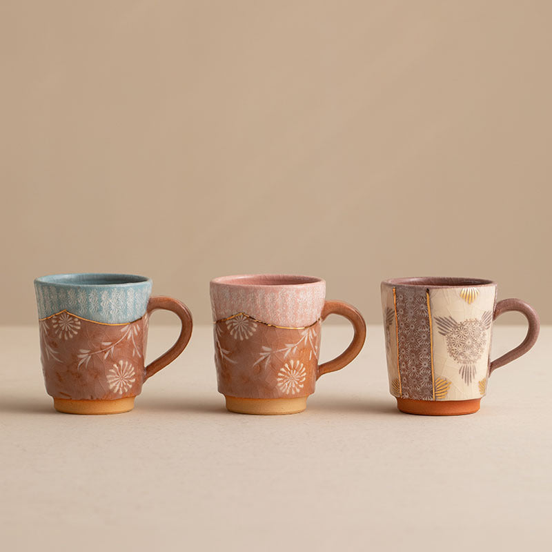 【清水燒 KIYOMIZU WARE】西川貞三郎 復古馬克杯