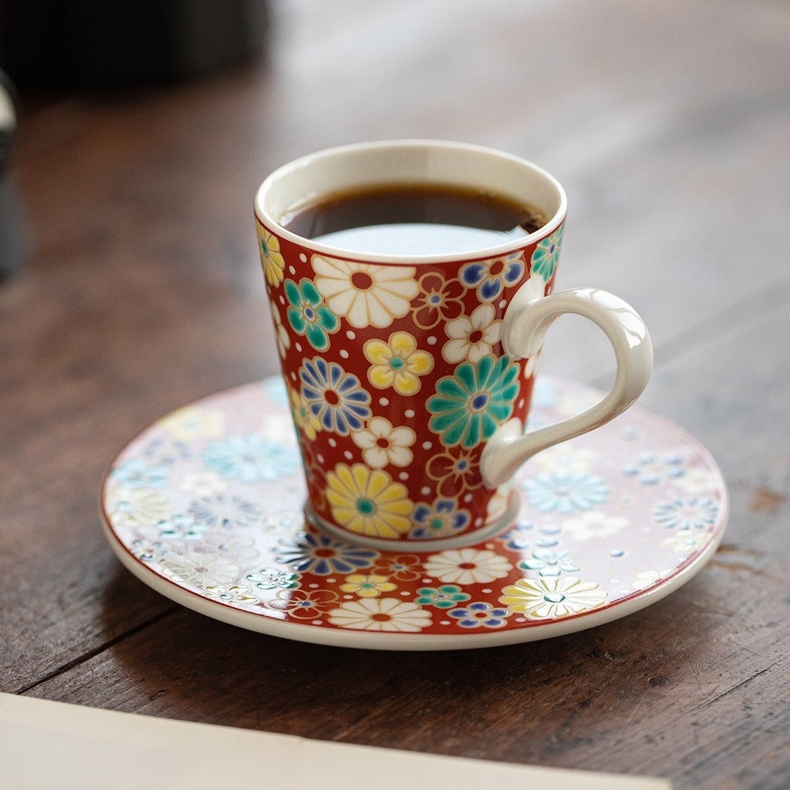 【九谷燒 KUTANI WARE】花系列 espresso 咖啡杯