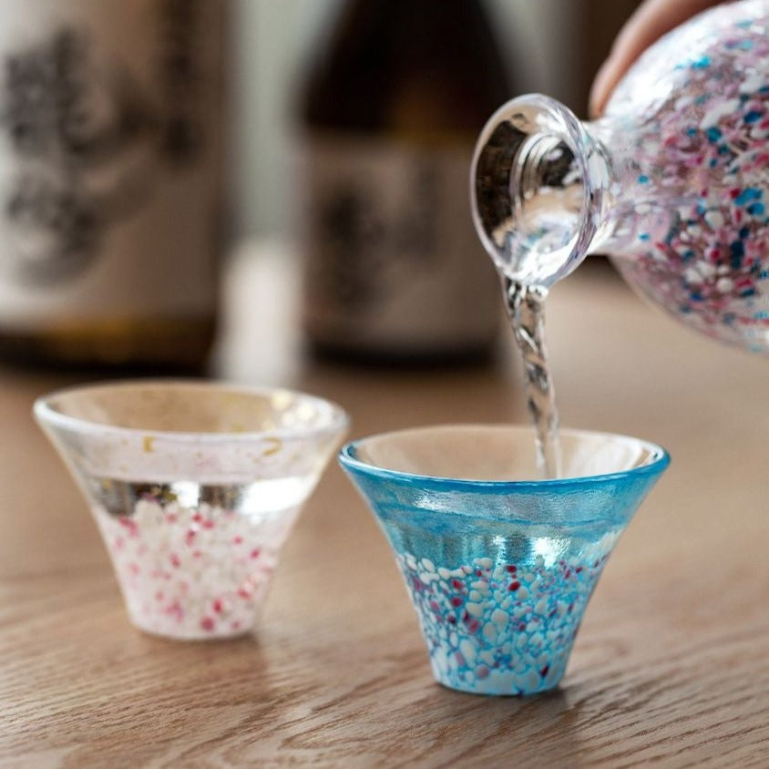 【玻璃製品 GLASS】富士山 樱花 清酒器礼盒
