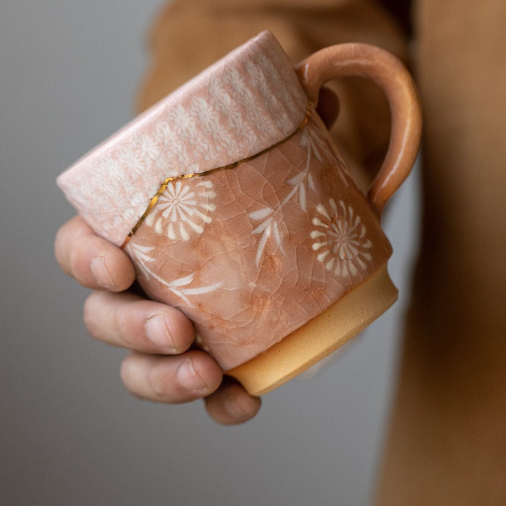 【清水燒 KIYOMIZU WARE】西川貞三郎 復古馬克杯