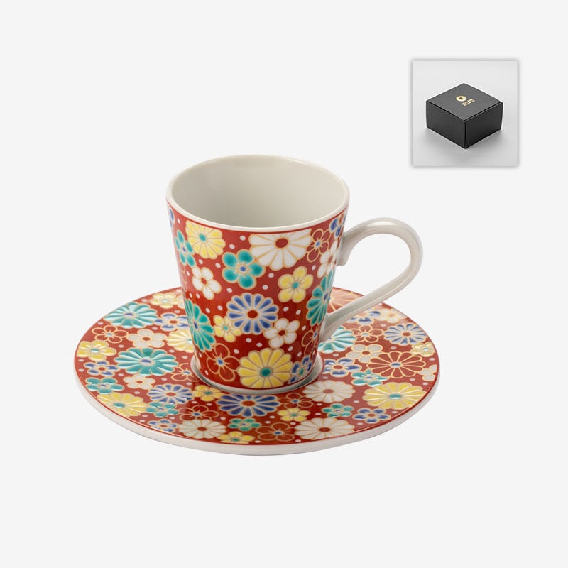 【九谷燒 KUTANI WARE】花系列 espresso 咖啡杯
