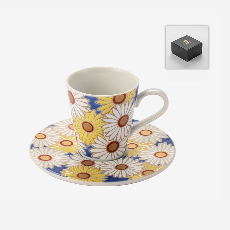 【九谷燒 KUTANI WARE】花系列 espresso 咖啡杯