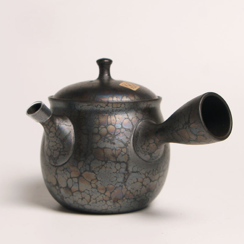 【常滑燒 TOKONAME WARE】黑天目 側把壺