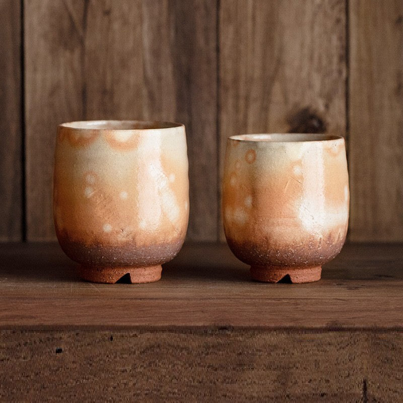 【萩燒 HAGI WARE】陶瓷 落日 對杯