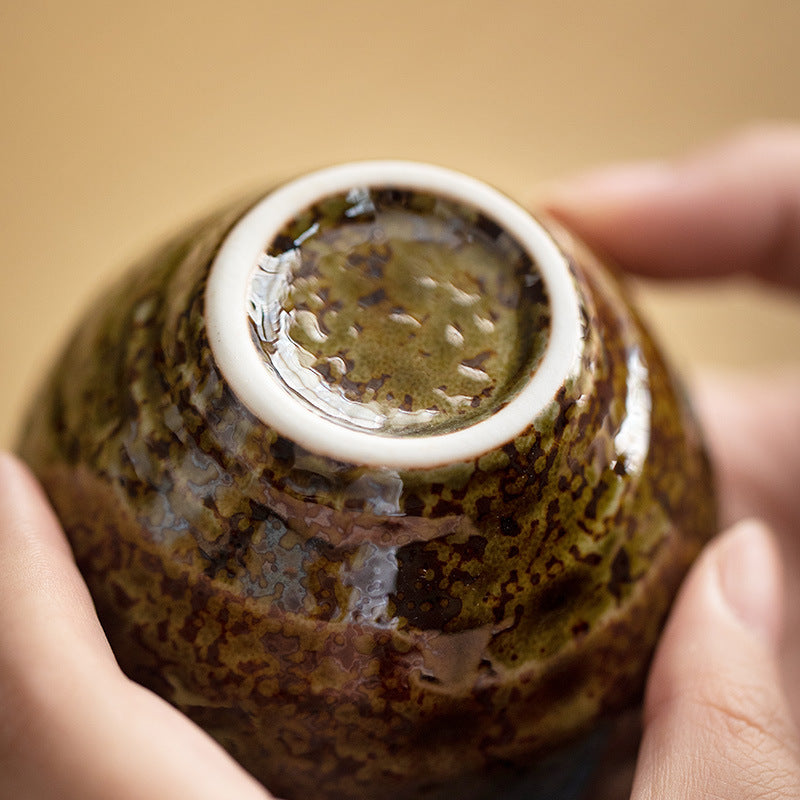 【美濃燒 MINO WARE】秋韻 復古 茶杯 五件套
