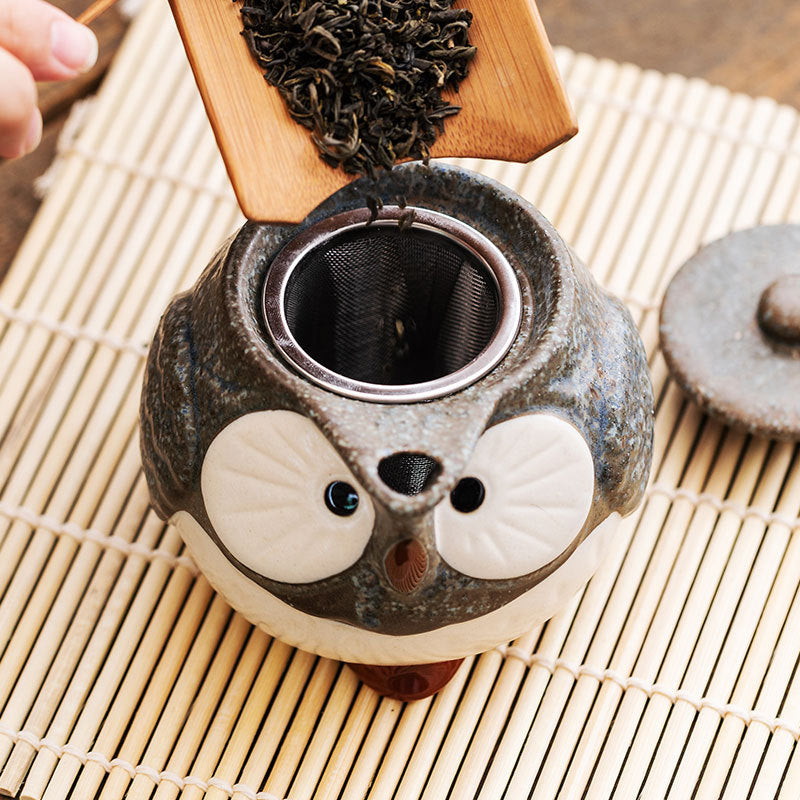 【瀨戶燒 SETO WARE】貓頭鷹 系列 茶壺 茶杯