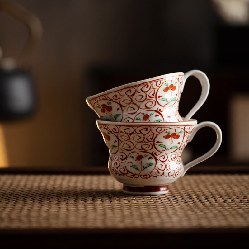 【美濃燒 MINO WARE】櫻枝 不規則 馬克杯