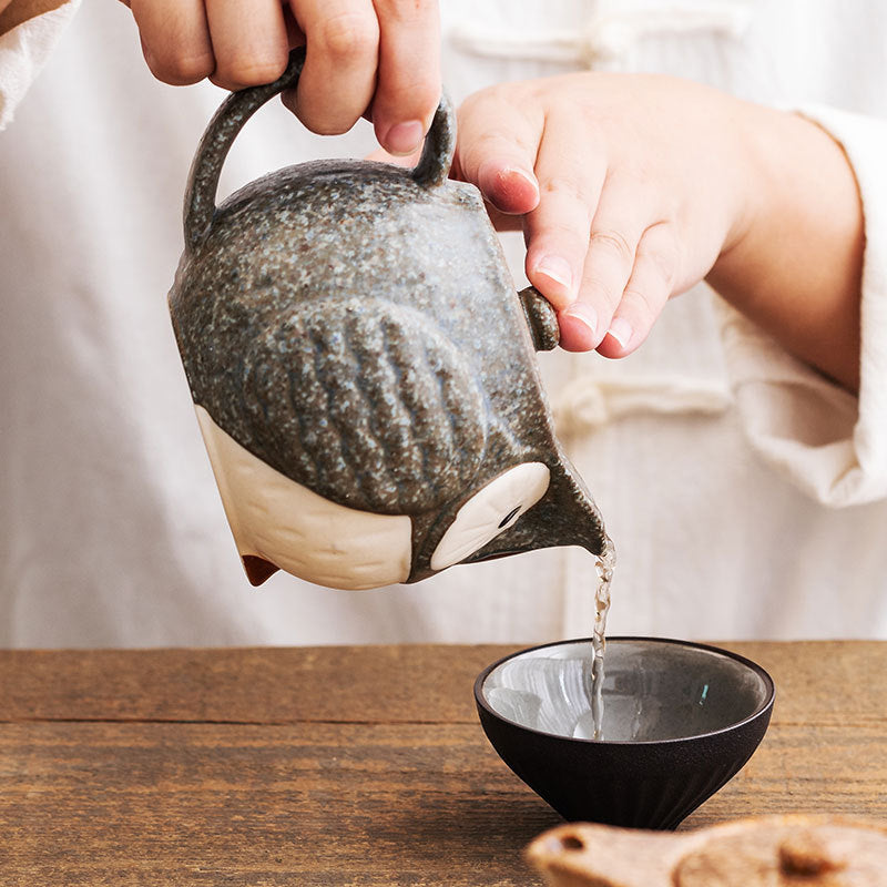 【瀨戶燒 SETO WARE】貓頭鷹 系列 茶壺 茶杯