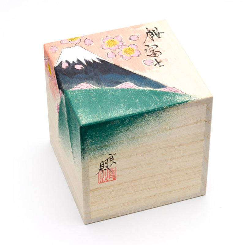 【九谷燒 KUTANI WARE】富士山櫻花 手繪水杯