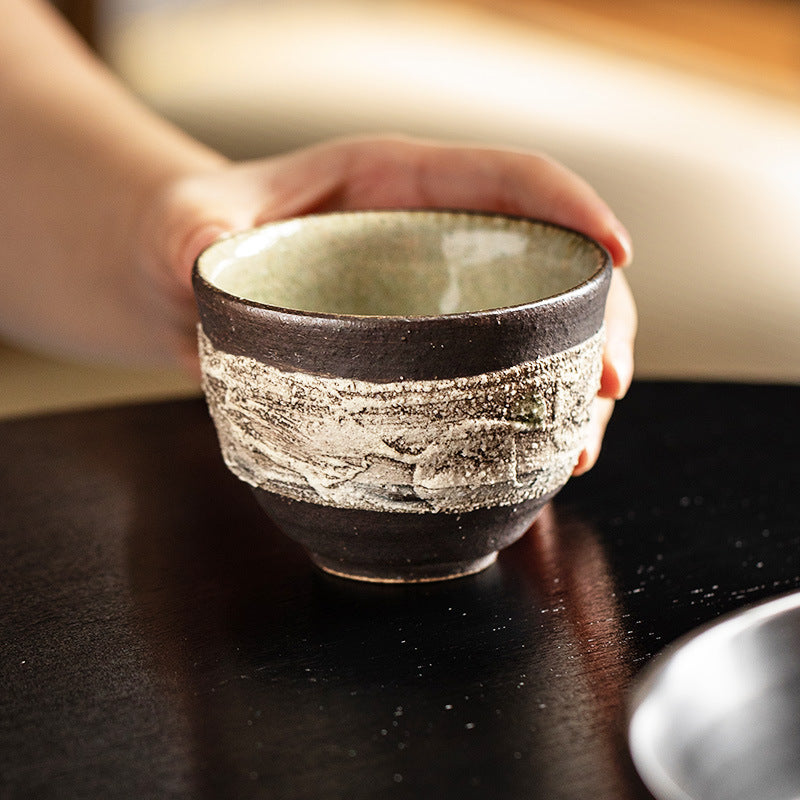 【信樂燒 SHIGARAKI WARE】復古粗陶茶杯