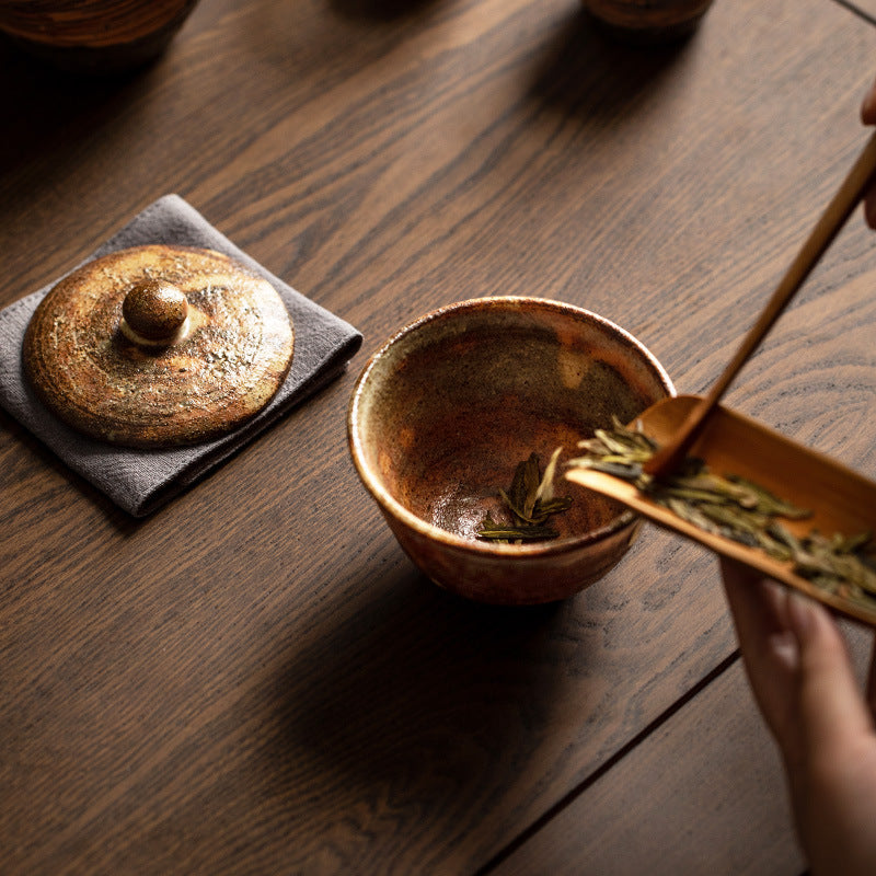 【信樂燒 SHIGARAKI WARE】復古粗陶茶杯
