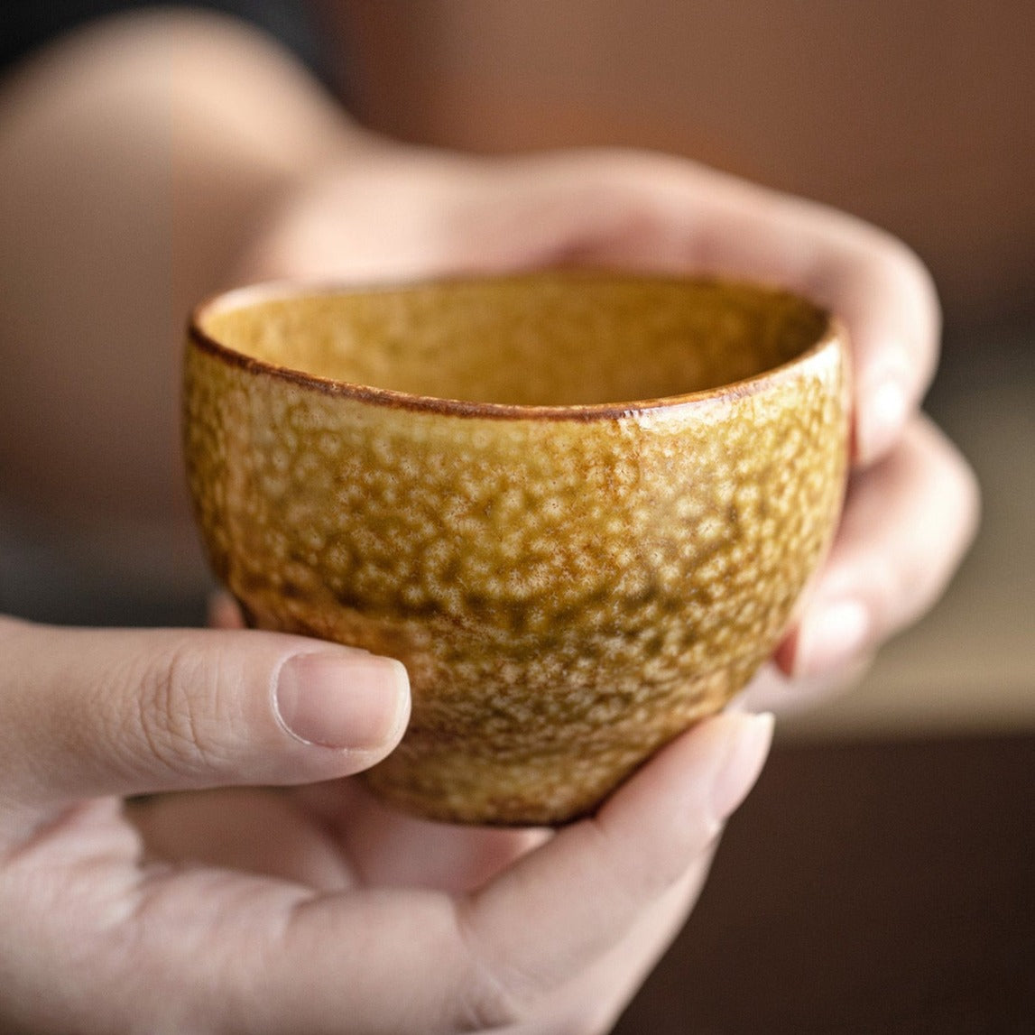 【美濃燒 MINO WARE】秋韻 復古 茶杯 五件套