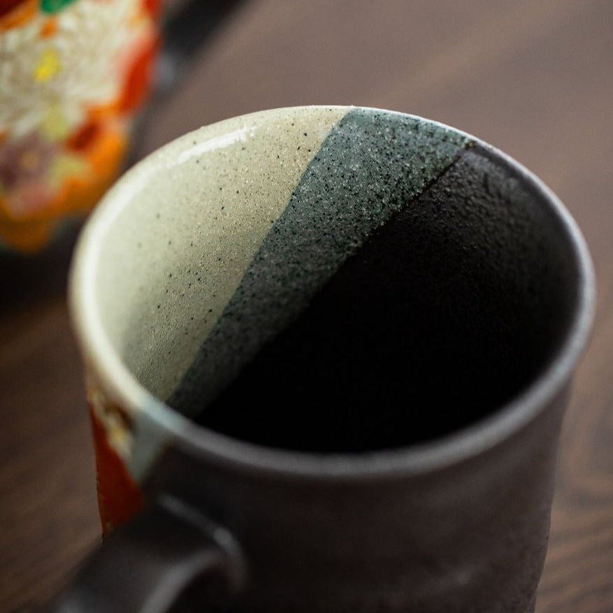 【九谷燒 KUTANI WARE】金花紋 咖啡對杯
