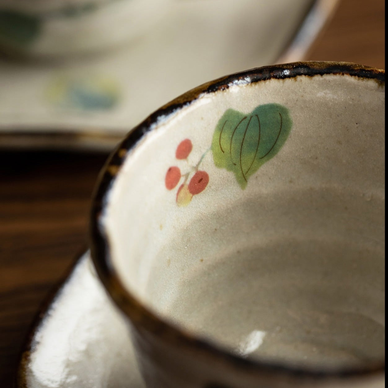 【美濃燒 MINO WARE】葡萄藤蔓 咖啡 套杯