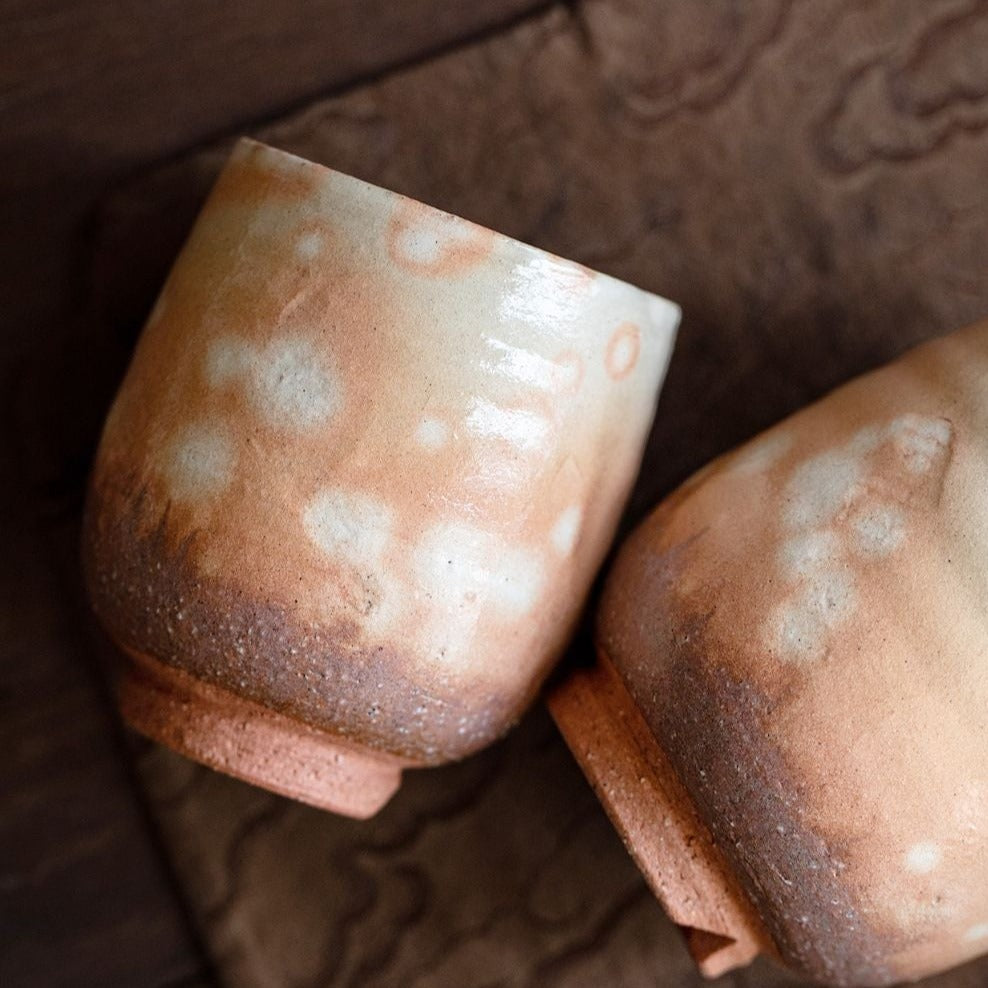 【萩燒 HAGI WARE】陶瓷 落日 對杯
