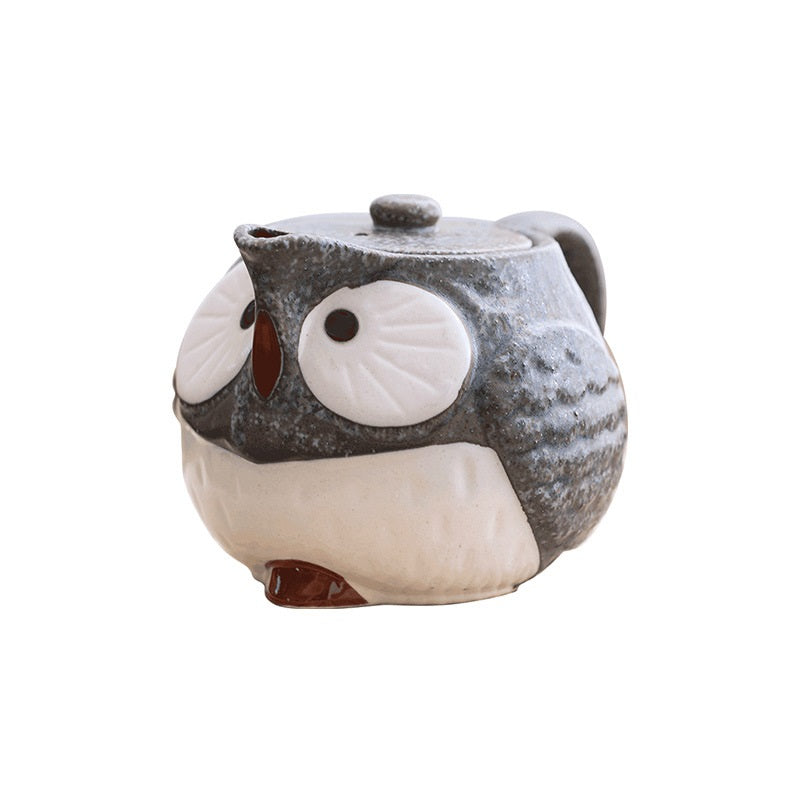 【瀨戶燒 SETO WARE】貓頭鷹 系列 茶壺 茶杯