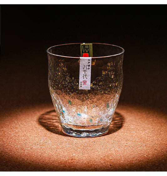 【玻璃製品 GLASS】日本八千代 手工錘紋 星空玻璃杯 LIMITED EDITION