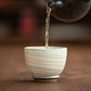 【須藤忠隆 Tadataka Sudo】 日本陶藝家手作 極光杯 木盒裝